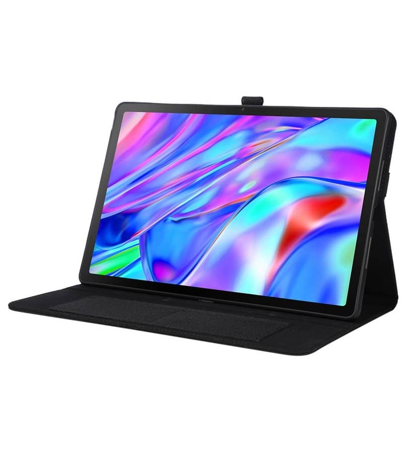 Калъф за Lenovo Idea Tab Plus 12.1 TB-361, Tri-Fold Leather Card Case, Черен (4)