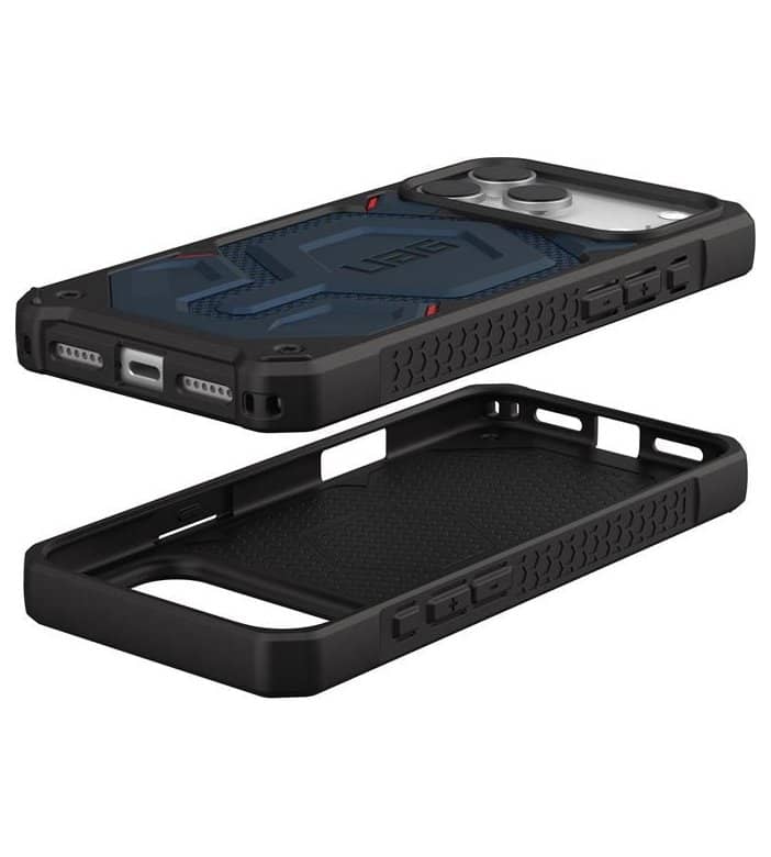 Magsafe Противоударен Калъф за iPhone 17 Pro Max, UAG Monarch Pro Kevlar Case Mallard, Син (5)