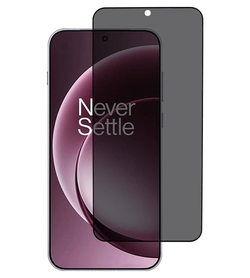Затъмняващ Протектор за OnePlus 15, Privacy Anti-Spy Glass, Черен
