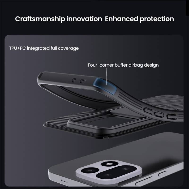 Калъф с Плъзгач за Камера за OnePlus 15, Nillkin CamShield Pro Case, Черен (6)
