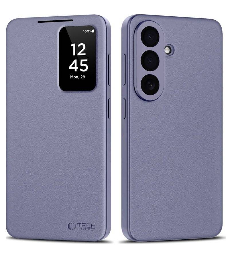 Активен Калъф за Samsung A57, Tech-Protect Smart Wallet Book Case, Лилав