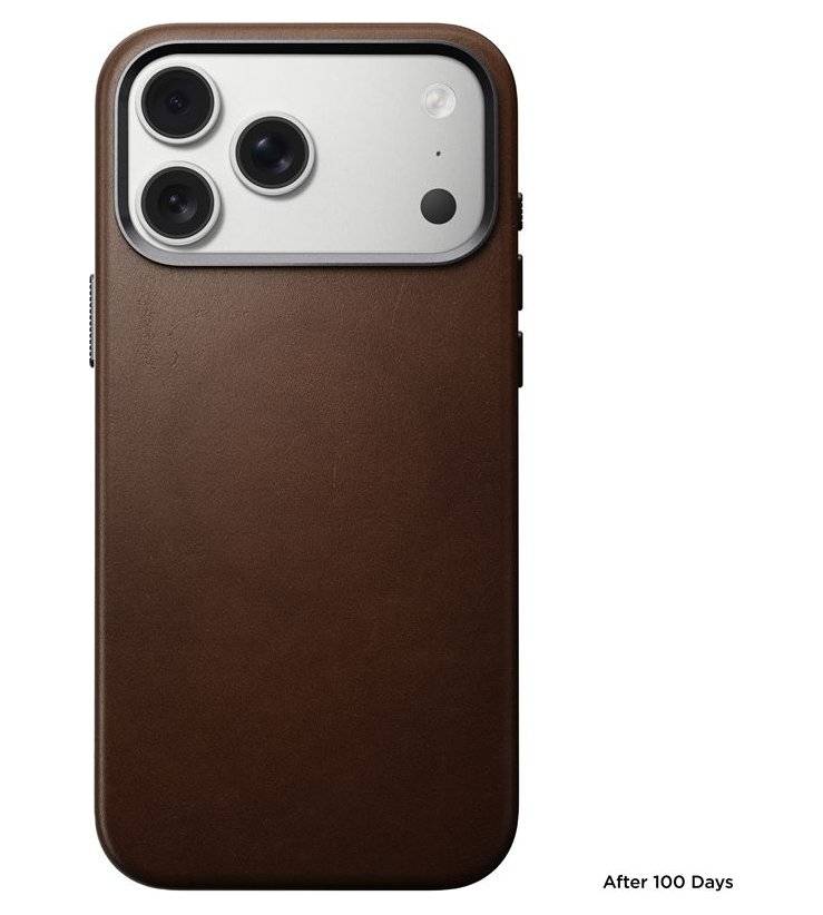 Magsafe Кожен Калъф за iPhone 17 Pro, Nomad Traditional Leather Case, Кафяв (5)
