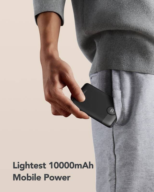 Външна батерия, Veger USB-C/Lightning 10000mAh 22.5W, Черен (7)