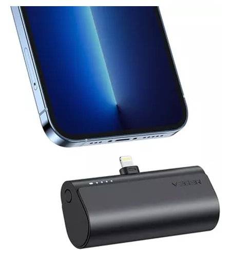 Външна батерия, Veger PlugOn Lightning 5000mAh 20W, Черен (2)