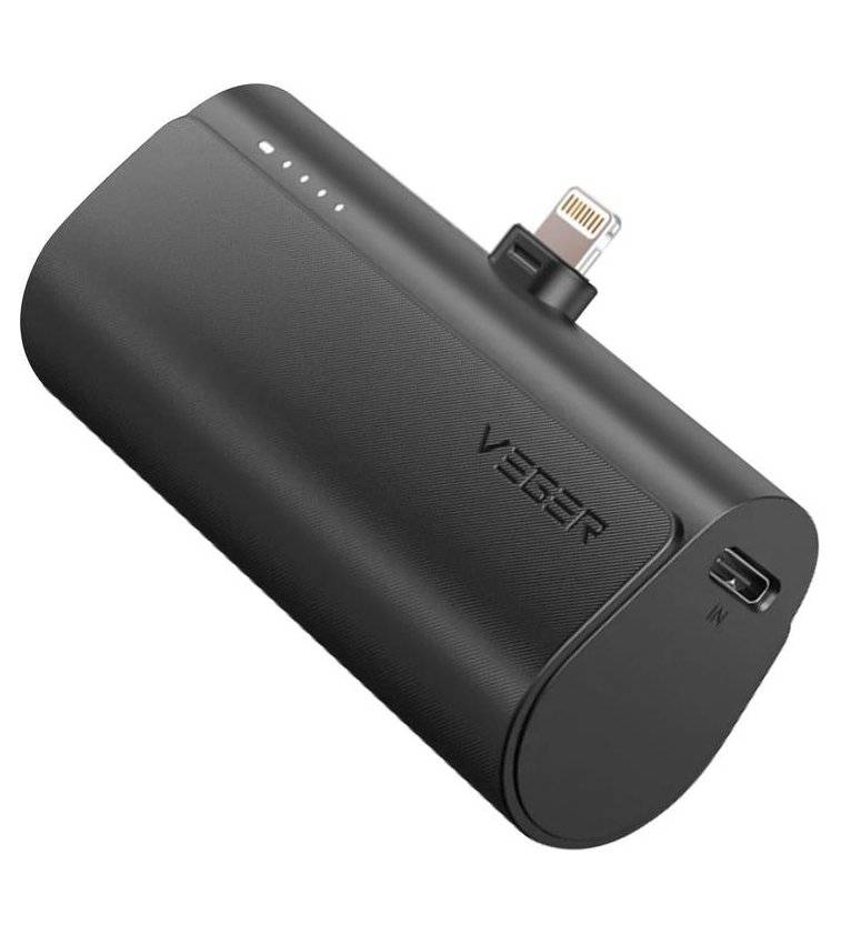 Външна батерия, Veger PlugOn Lightning 5000mAh 20W, Черен (3)