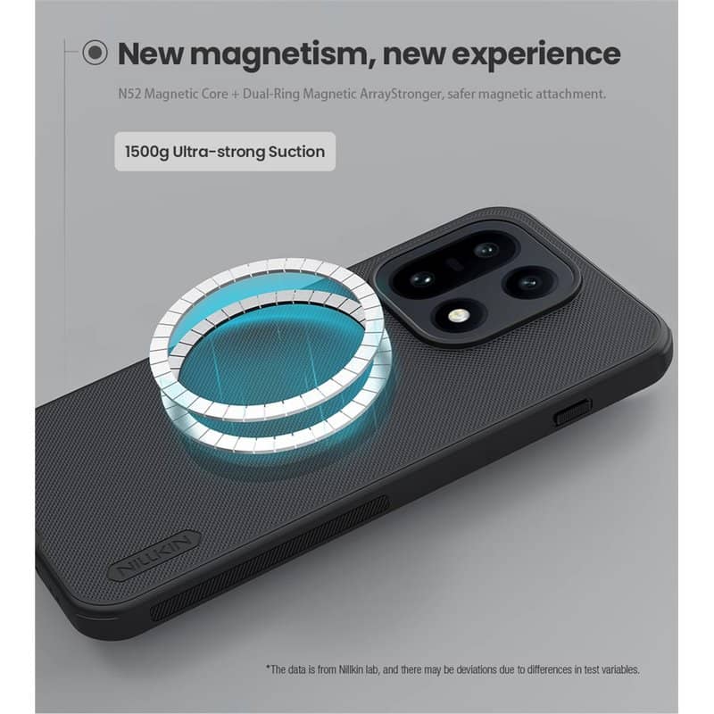 Magsafe Калъф за OnePlus 15, Nillkin Super Frosted Pro Case, Черен (6)