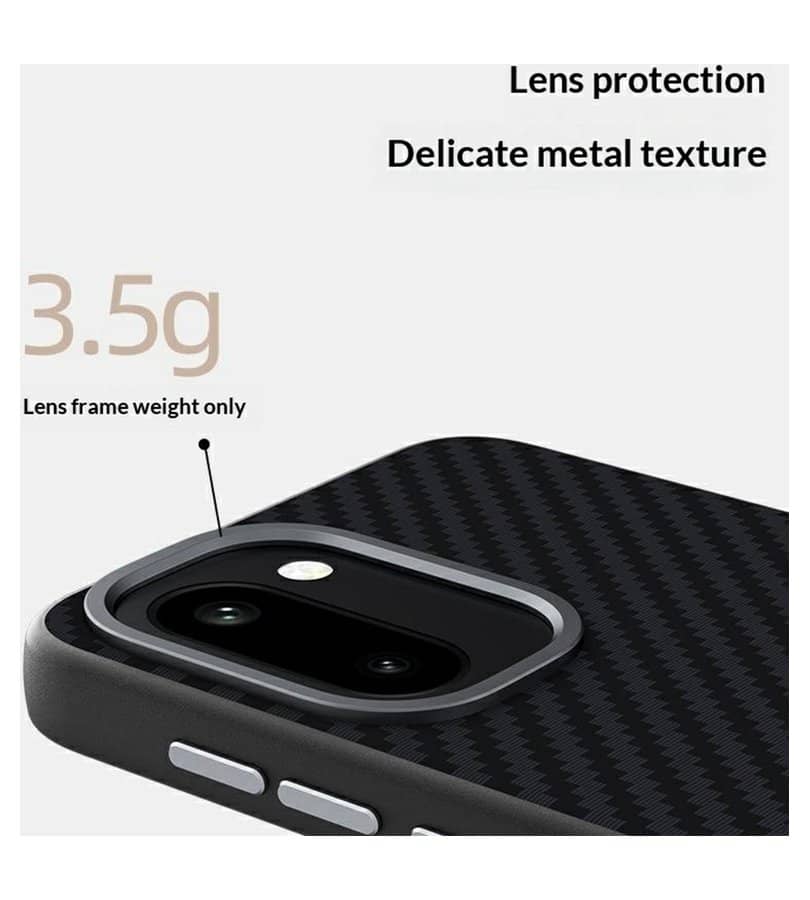 Magsafe Калъф за OnePlus 15R, Carbon Desigh Case, Черен (4)