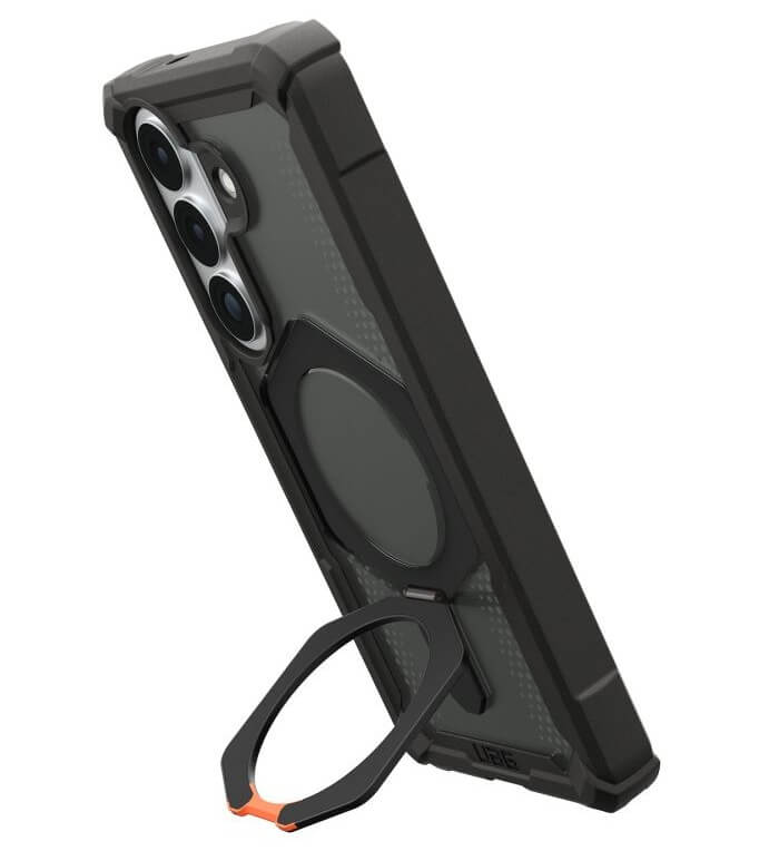 Magsafe Противоударен Калъф за Samsung S26, UAG Plasma XTE Case Black-Orange, Черен (8)