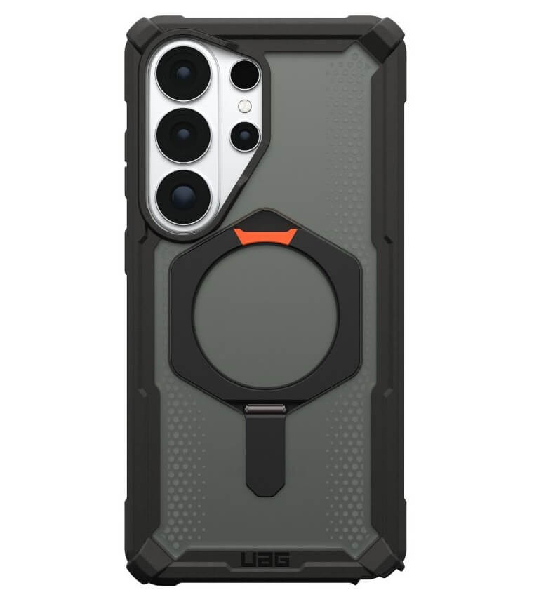 Magsafe Противоударен Калъф за Samsung S26 Ultra, UAG Plasma XTE Case Black-Orange, Черен (2)