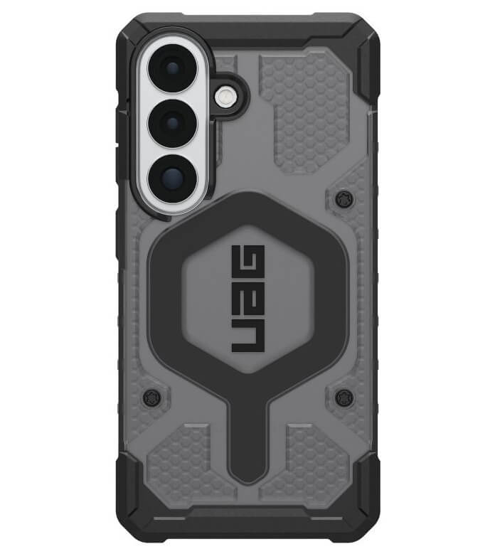 Magsafe Противоударен Калъф за Samsung S26, UAG Pathfinder Clear Case Ash/Black, Черен (2)