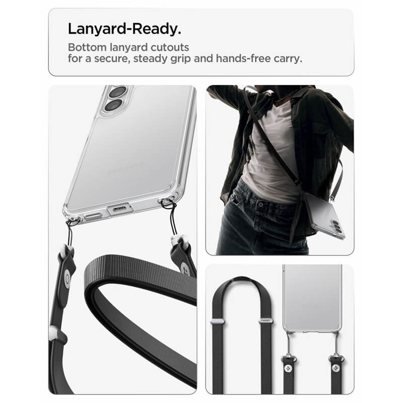 Противоударен Калъф за Samsung S26, Spigen Ultra Hybrid Case, Прозрачен (11)