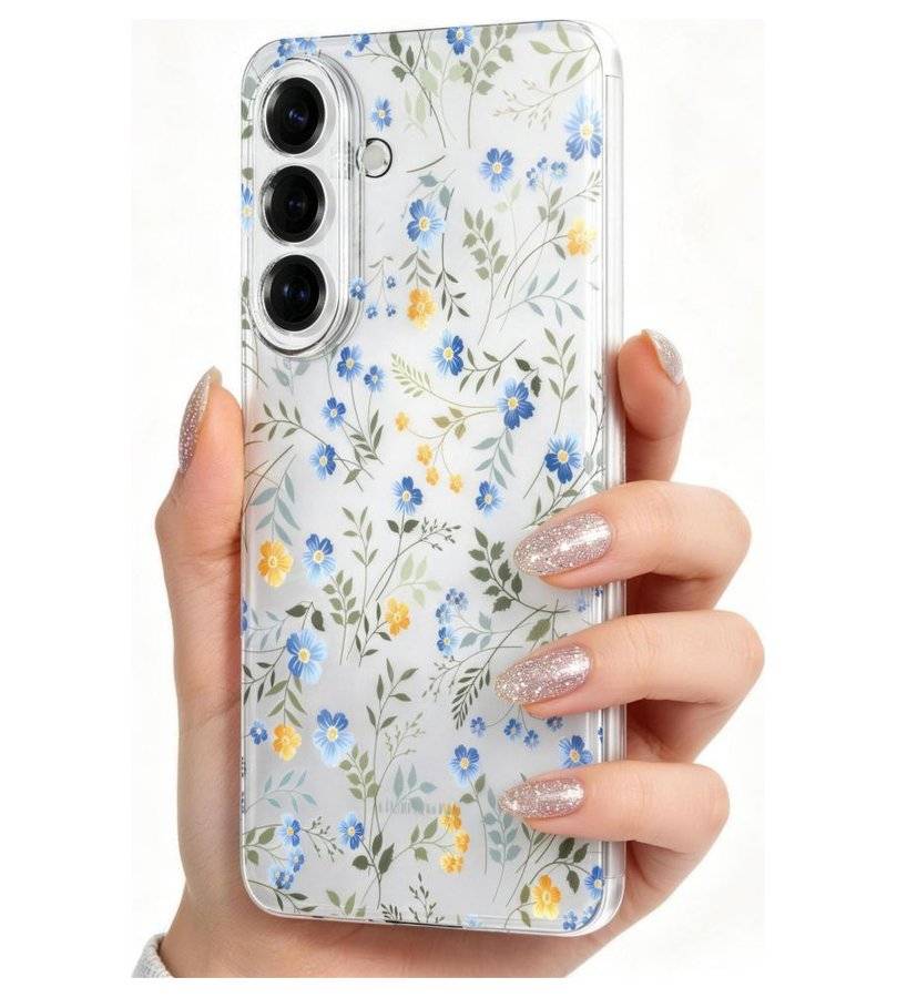 Калъф за Samsung A37, Tech-Protect FlexAir Spring Flowers Case, Цветен
