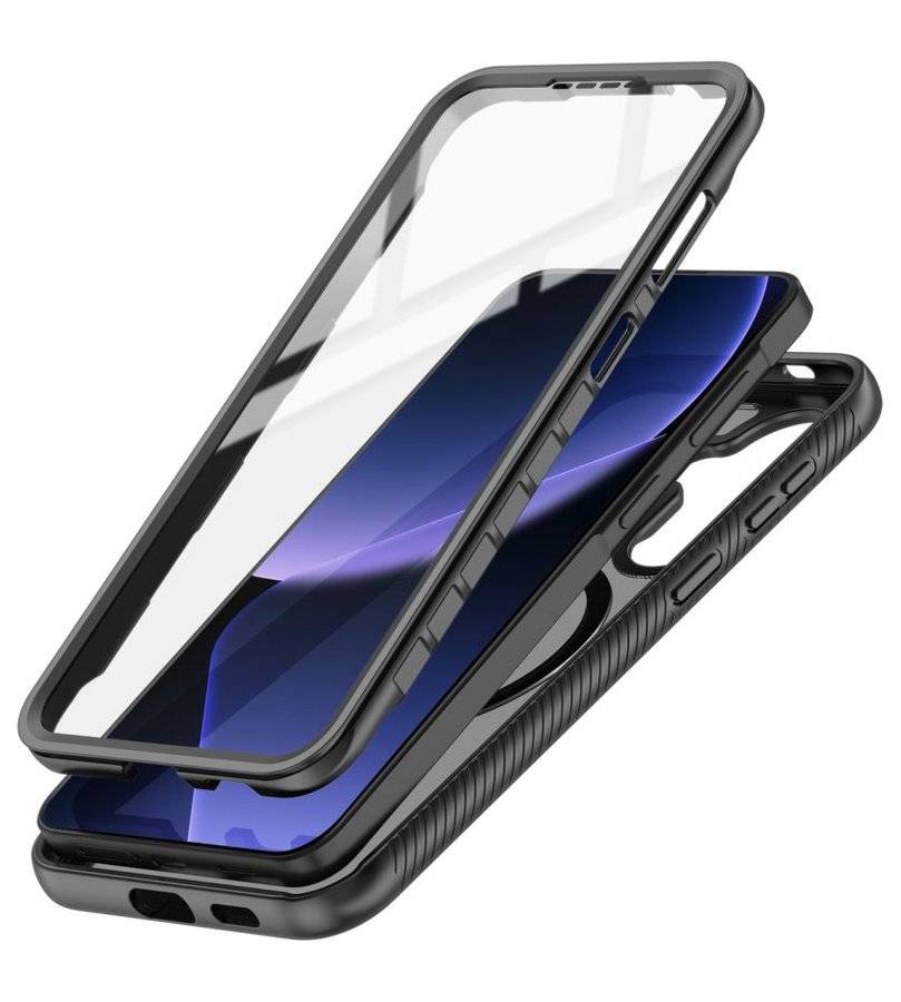 Magsafe Калъф за Samsung A57, Tech-Protect Defense 360 Case, Черен (2)