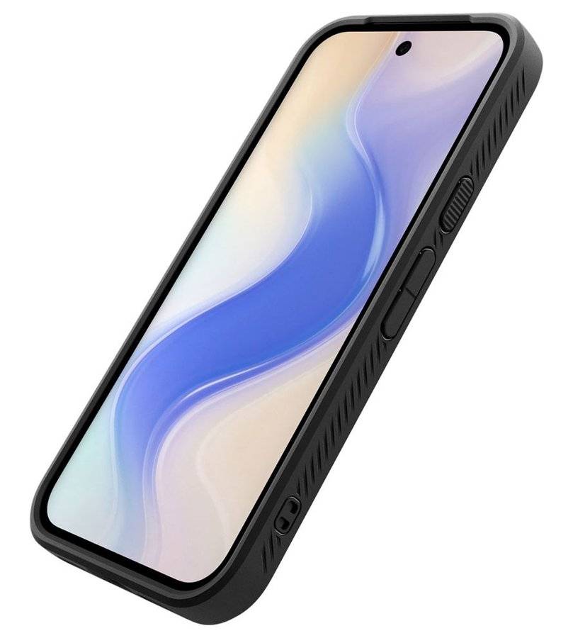 Противоударен Калъф за Google Pixel 10A, Spigen Liquid Air Matte Black Case, Черен (9)