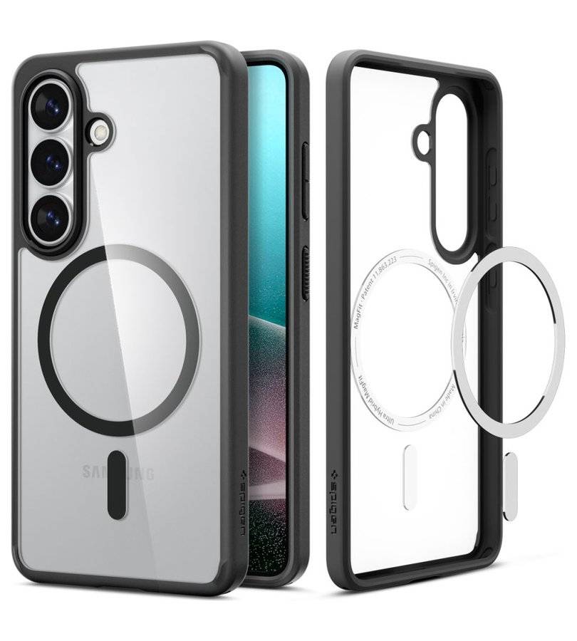 Magsafe Калъф за Samsung S26 Plus, Spigen Ultra Hybrid Case, Черен (2)