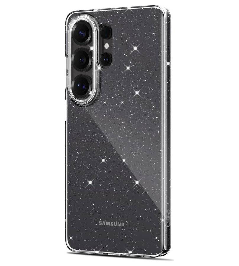 Блестящ Калъф за Samsung S26 Ultra, Tech-Protect FlexAir Glitter Case, Прозрачен (3)