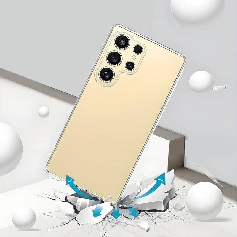 Силиконов Калъф за Samsung S26 Ultra, Tech-Protect FlexAir Clear Case, Прозрачен (4)