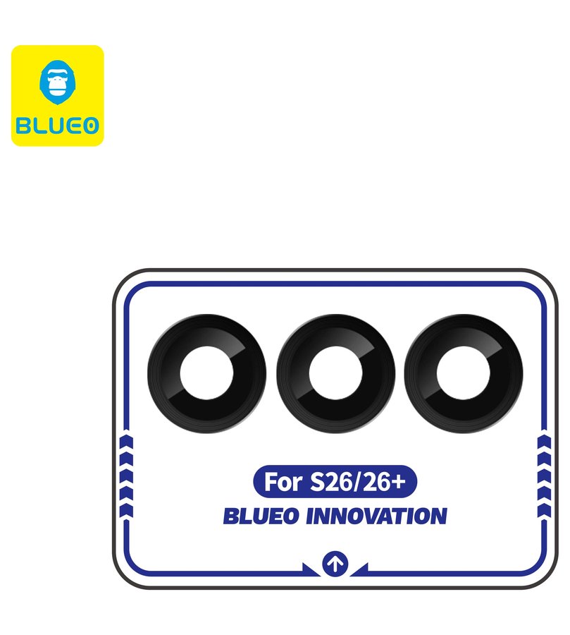 Протектор за Камерата на Samsung S26 Plus, Blueo Cam Lens Glass, Черен (3)
