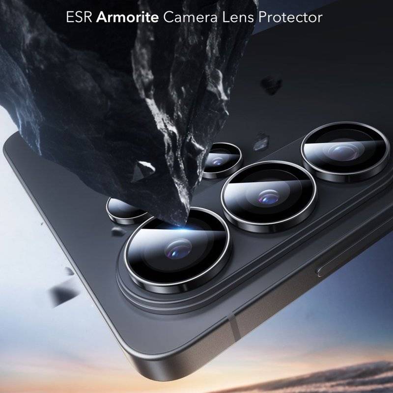 Протектор за Камерата на Samsung S26 Ultra, ESR Armorite Camera Ring Glass, Черен (3)