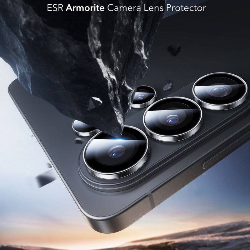 Протектор за Камерата на Samsung S26 Ultra, ESR Armorite Camera Ring Glass, Прозрачен (3)
