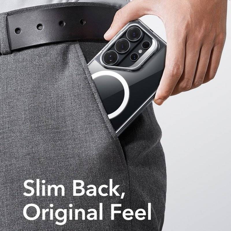 Magsafe Калъф за Samsung S26 Ultra, ESR Classic Hybrid Kickstand Magnetic Case, Прозрачен (8)