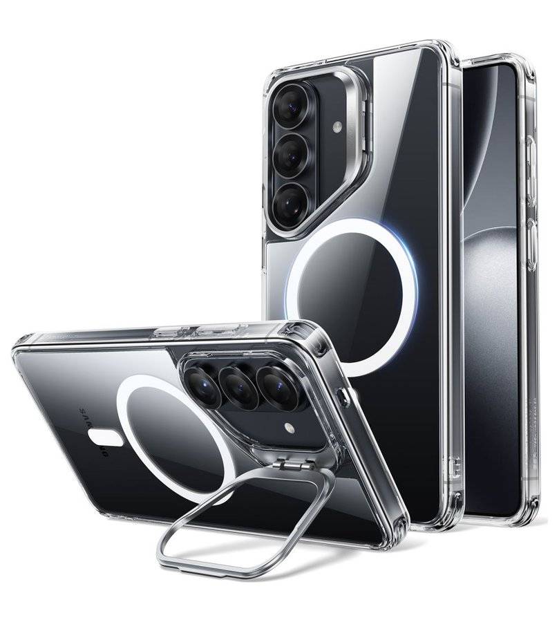 Magsafe Калъф за Samsung S26, ESR Classic Hybrid Kickstand Magnetic Case, Прозрачен