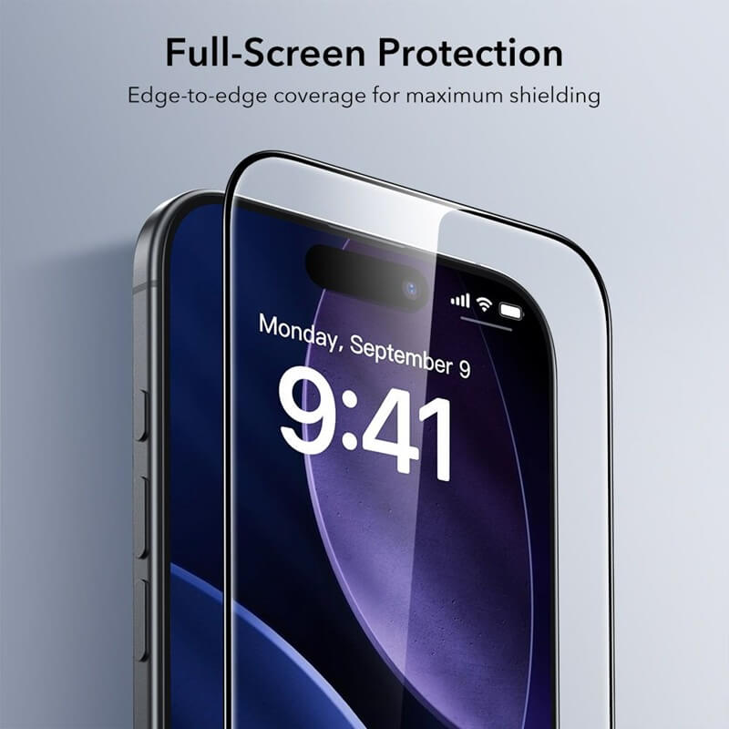 Протектор за iPhone Air, ESR Ultrafit Armorite Glass 2бр., Прозрачен (6)