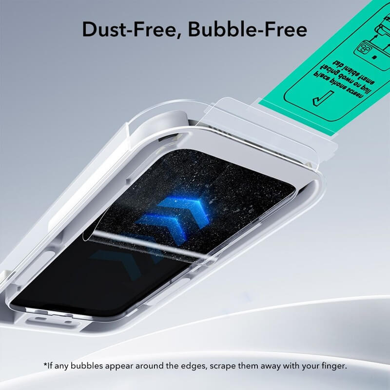 Протектор за iPhone Air, ESR Ultrafit Armorite Glass 2бр., Прозрачен (4)