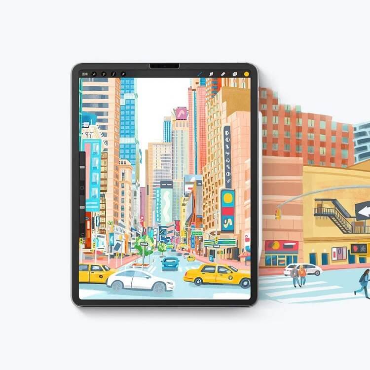 Матов протектор за iPad 11th 2025 A16/ 10th 2022, Hofi Paper Pro+ 2бр., Прозрачен (4)