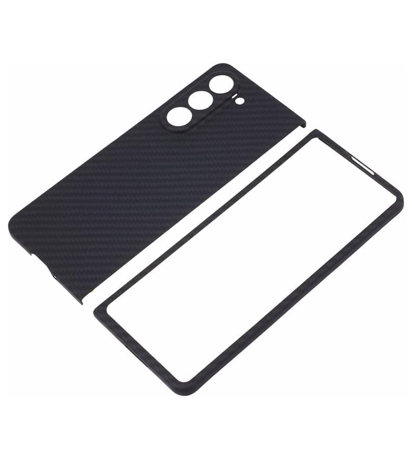 Карбонов Калъф за Samsung Z Fold 6, Aramid Fiber Case, Черен (5)