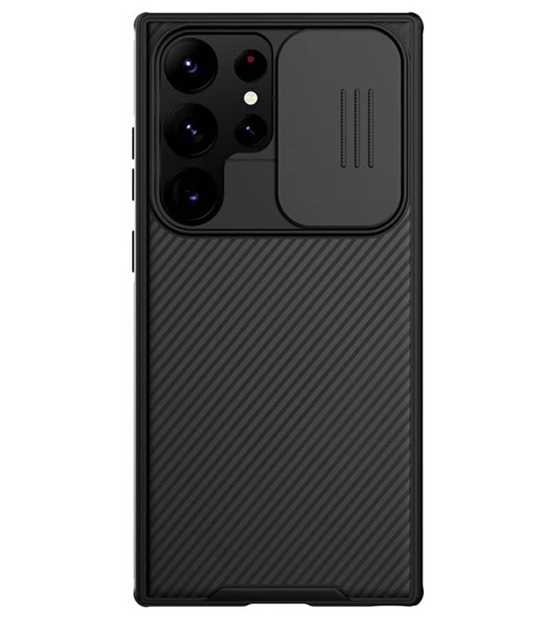 Magsafe калъф с Плъзгач за Камера за Samsung S25 Ultra, Nillkin CamShield Pro Case, Черен