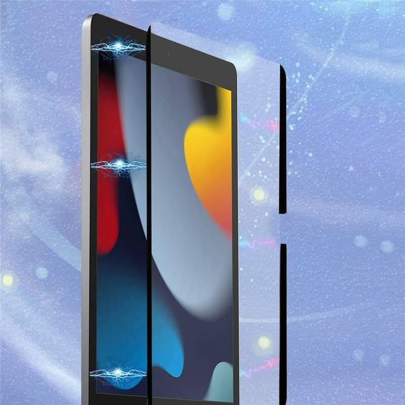 Матов Протектор за iPad 9/ 8/ 7 10.2", Magnetic Paper Feel Glass, Черен (3)