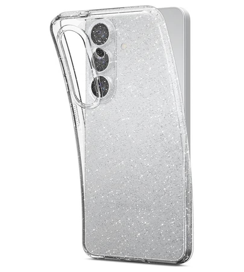 Блестящ Калъф за Samsung S26 Plus, Spigen Liquid Crystal Glitter Quartz Case, Прозрачен (3)
