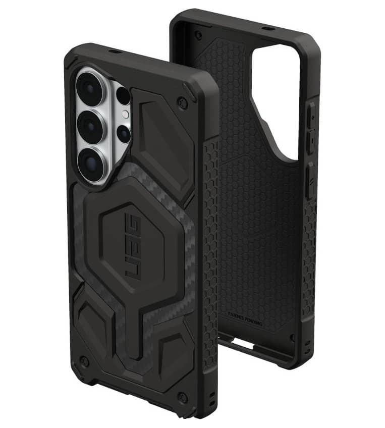 Magsafe Противоударен Калъф за Samsung S26 Ultra, UAG Monarch Pro Carbon Fiber Case, Черен (6)