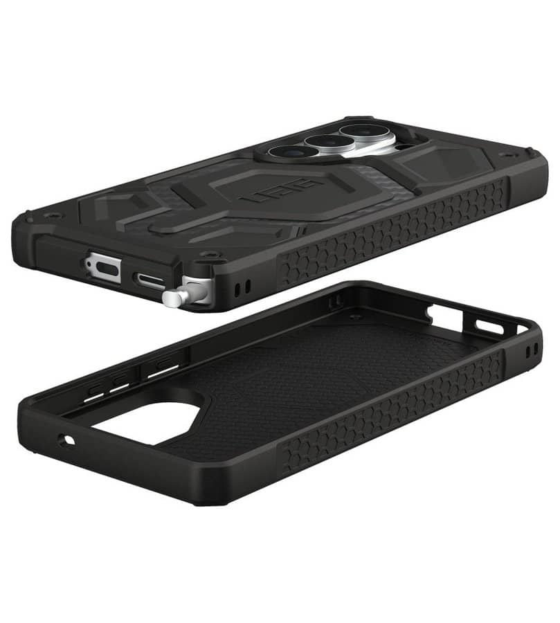 Magsafe Противоударен Калъф за Samsung S26 Ultra, UAG Monarch Pro Carbon Fiber Case, Черен (7)
