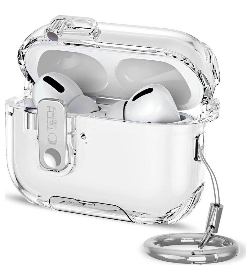 Калъф за Apple AirPods Pro 3, Tech-Protect Bounce Pro Case, Прозрачен