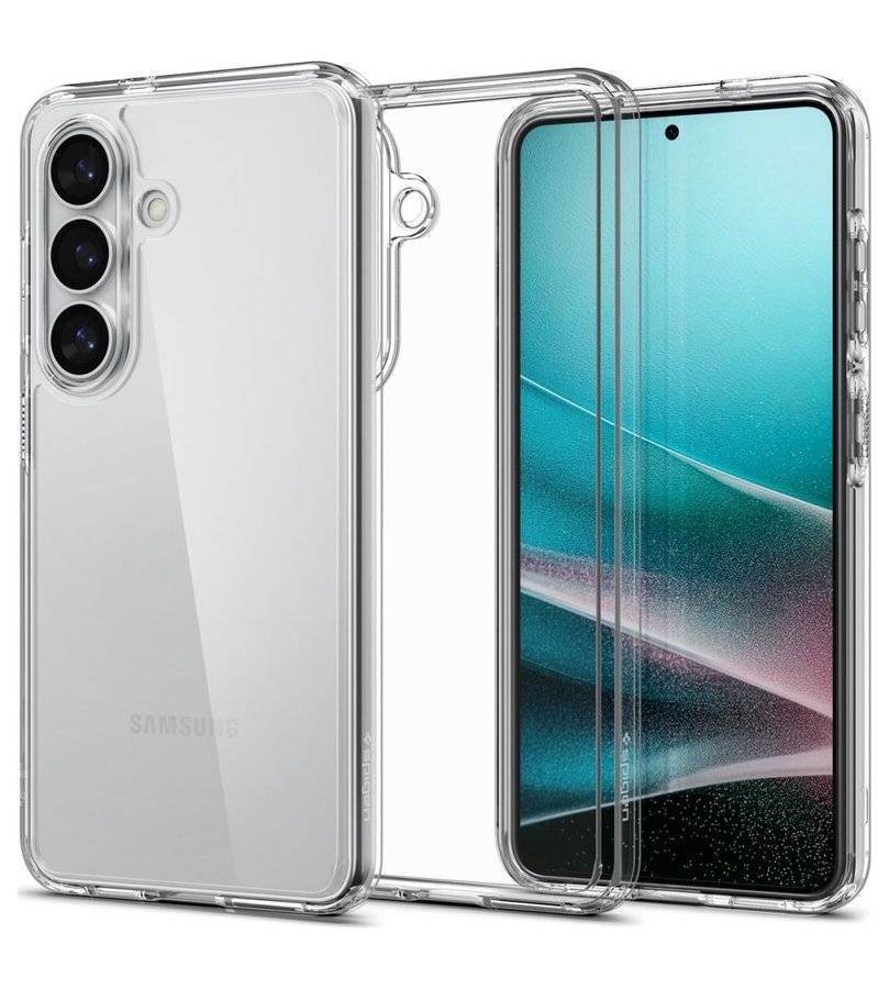Противоударен Хибриден Калъф за Samsung S26 Plus, Spigen Ultra Hybrid Case, Прозрачен