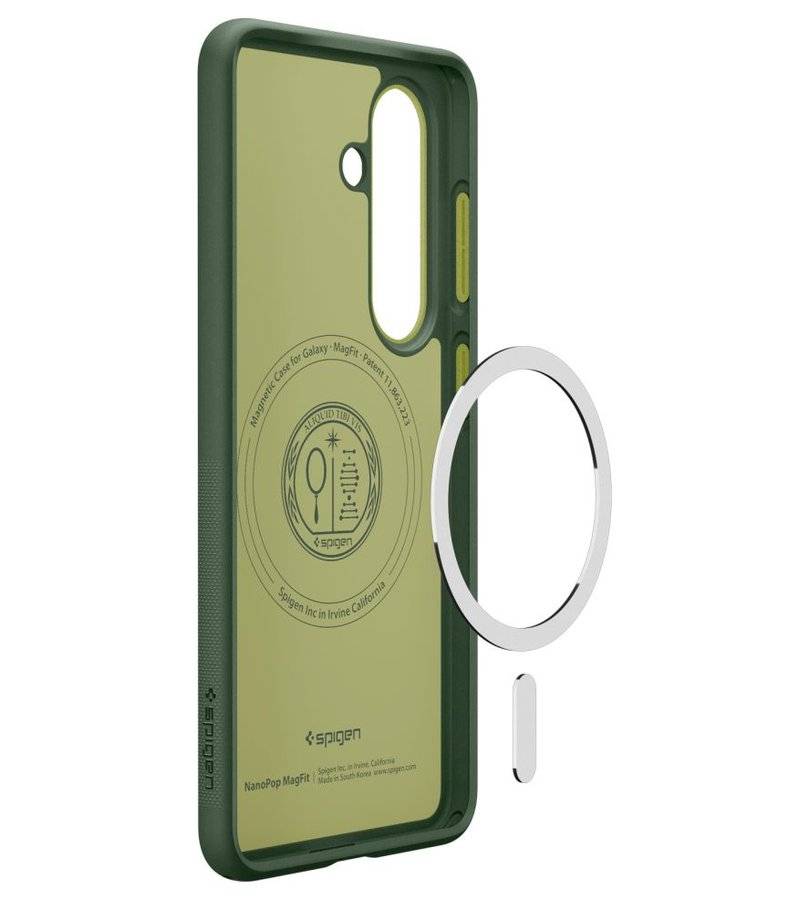 Magsafe Калъф за Samsung S26, Spigen Nano Pop Case, Зелен (5)