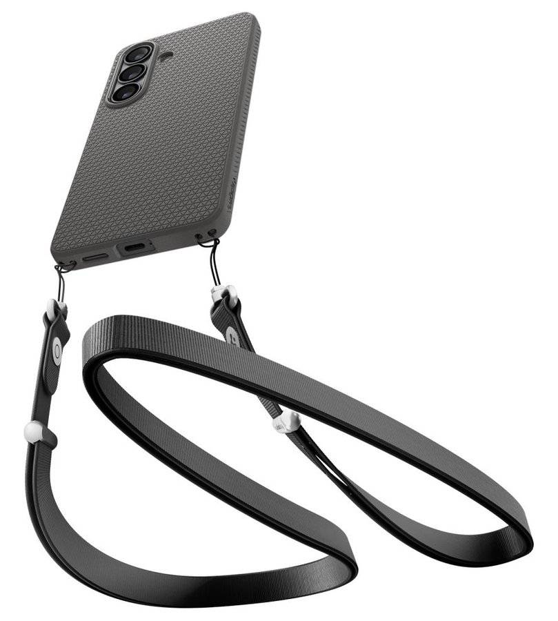 Противоударен Калъф за Samsung S26, Spigen Liquid Air Marble Gray Case, Сив (5)