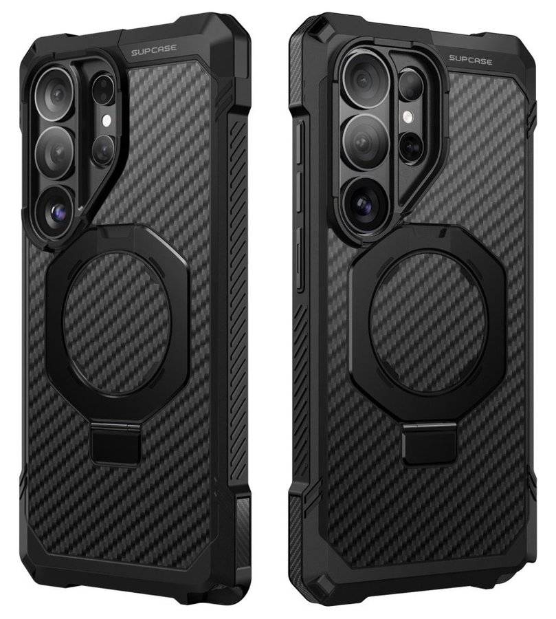 Magsafe Калъф за Samsung S26 Ultra, Supcase UB Grip Mag Aramid Case, Черен (2)