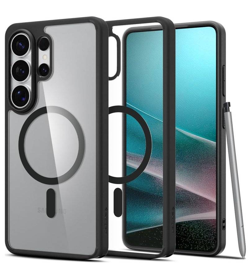 Magsafe Калъф за Samsung S26 Ultra, Spigen Ultra Hybrid Case, Черен