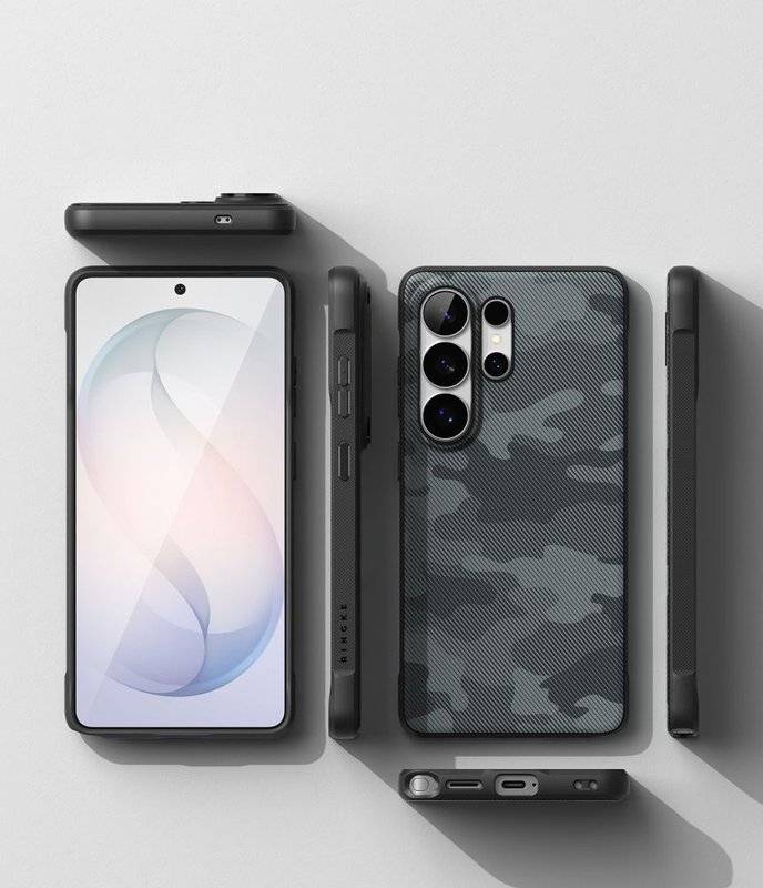 Magsafe Противоударен Калъф за Samsung S26 Ultra, Ringke Onyx Magnetic Camo Case, Черен (9)