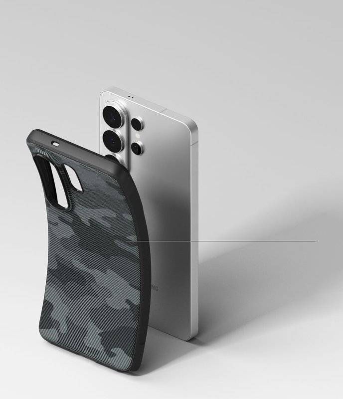 Magsafe Противоударен Калъф за Samsung S26 Ultra, Ringke Onyx Magnetic Camo Case, Черен (8)