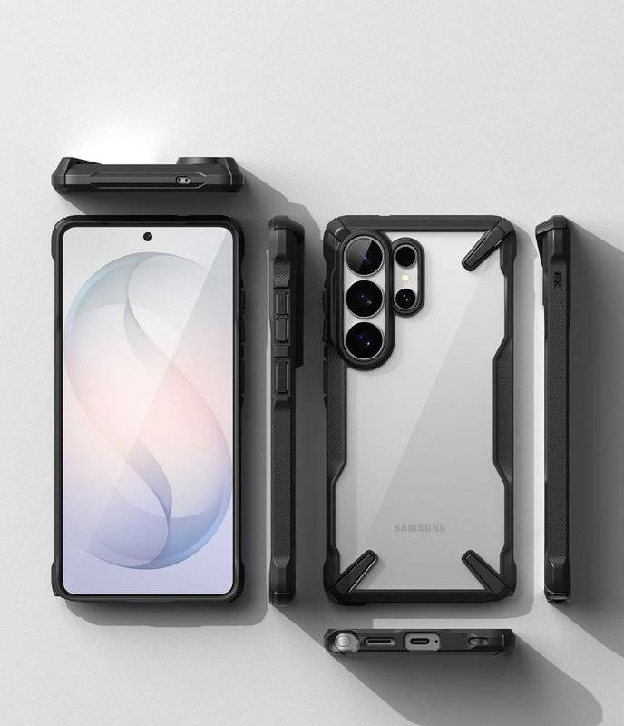 Противоударен Хибриден Калъф за Samsung S26 Ultra, Ringke Fusion X Case, Черен (8)