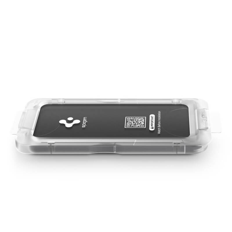 Затъмняващ Протектор за Samsung S26 Plus, Spigen Privacy Glass tR EZ Fit 2бр., Черен (7)