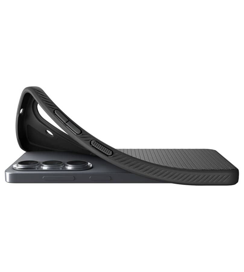 Magsafe Калъф за Samsung S26, Spigen Liquid Air Mag Fit Matte Black Case, Черен (5)