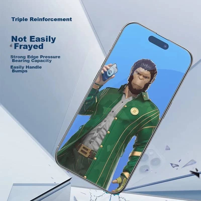 Матов Стъклен Протектор за iPhone Air, Blueo Matte 5D Glass, Прозрачен (4)