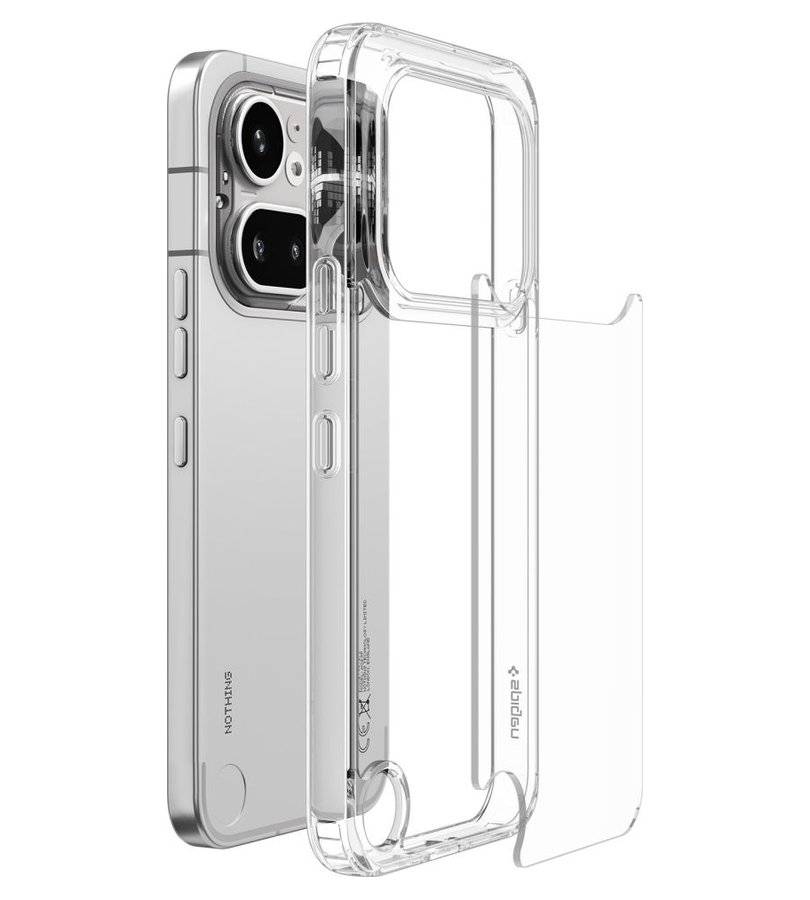 Противоударен Калъф за Nothing phone 4A Pro, Spigen Ultra Hybrid Case, Прозрачен (3)
