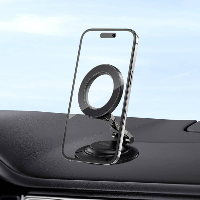 Magsafe Стойка за Кола, Acefast Car Holder D64, Черен (6)