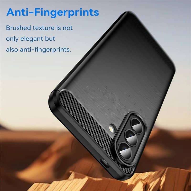 Противоударен Калъф за Samsung A57, Techsuit Premium Carbon Case, Черен (2)